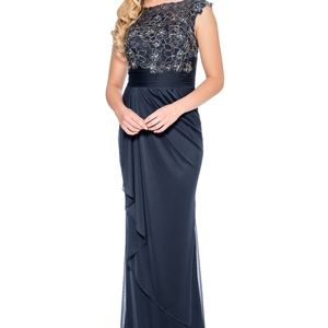 NWT Decode 1.8 Long Evening Gown Size 2 Navy